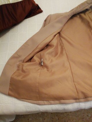 Americana Dados Beige Mujer