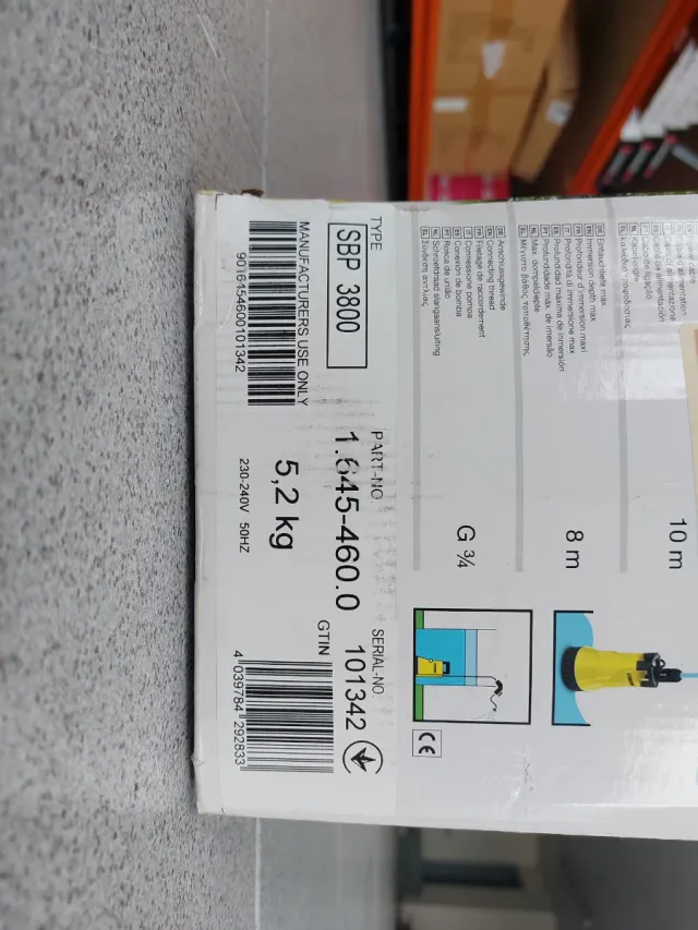 Bomba Sumergible Karcher SBP 3800