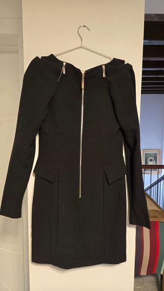 Abito MANGANO nero con zip