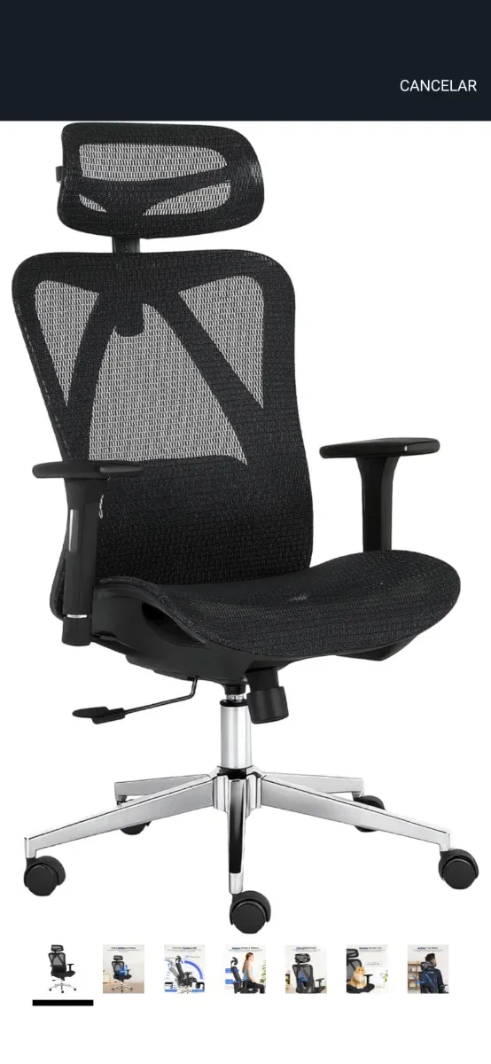 Silla Ergonómica Profesional Negra