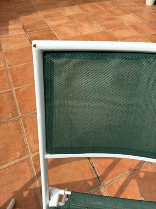 Sedie da giardino in ferro metallico verde 4 pz 