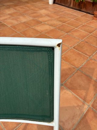 Sedie da giardino in ferro metallico verde 4 pz 