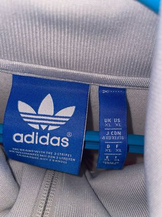 Chaqueta Adidas Retro Gris y Roja