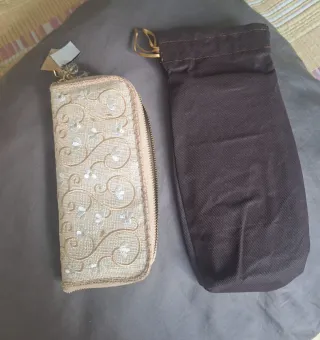 Cartera de mano mujer beige nueva con etiqueta