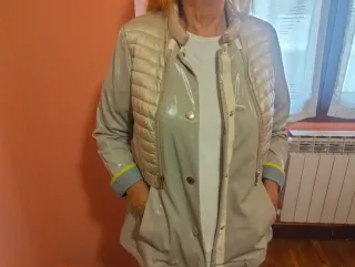 Cazadora entretiempo Donjaz beige/gris dorado