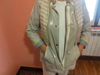 Cazadora entretiempo Donjaz beige/gris dorado