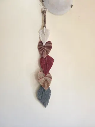 Decorazione da appendere parete a forma di foglia