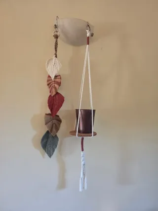 Decorazione da appendere parete a forma di foglia