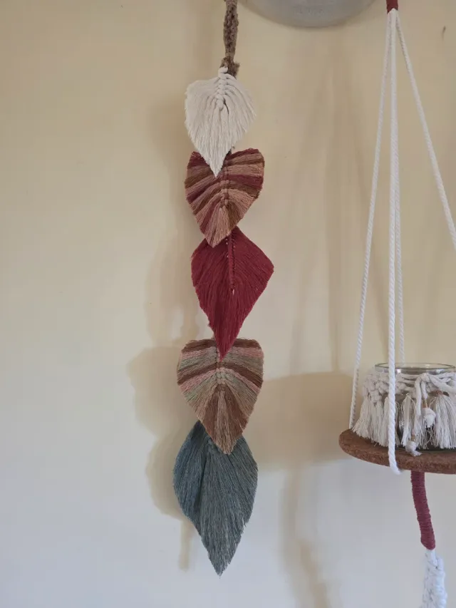 Hojas plume colgante Decoracion de pared murales