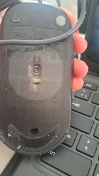 Ratón USB Negro y Plateado
