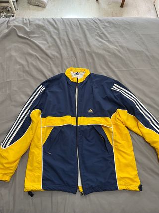 Chaqueta Adidas Vintage Azul y Amarilla