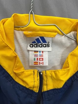 Chaqueta Adidas Vintage Azul y Amarilla