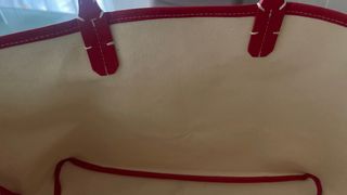 Borsa rossa con pochette