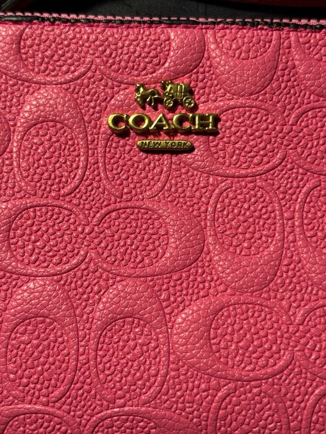 Coach monedero bolso mano Rosa