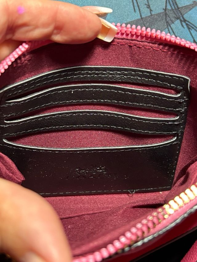 Coach monedero bolso mano Rosa