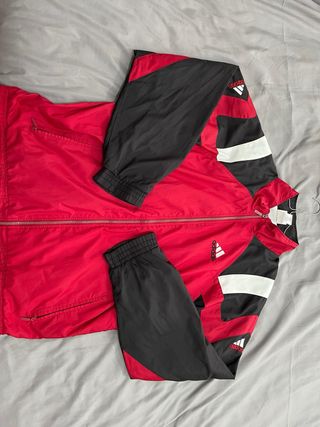 Chaqueta Adidas Vintage Roja y Negra