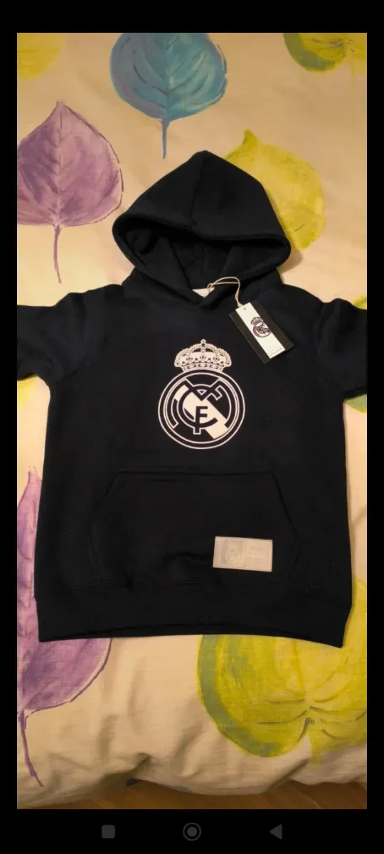 Sudadera Real Madrid Talla 7-8 Azul Marino. Nueva.
