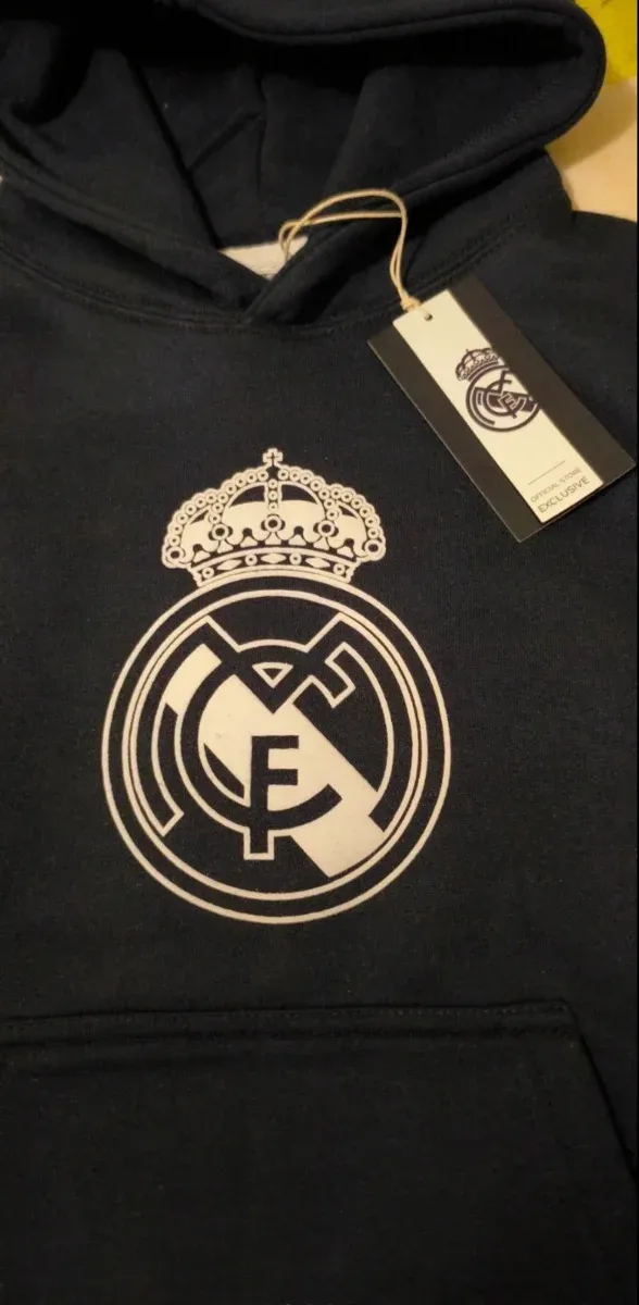 Sudadera Real Madrid Talla 7-8 Azul Marino. Nueva.