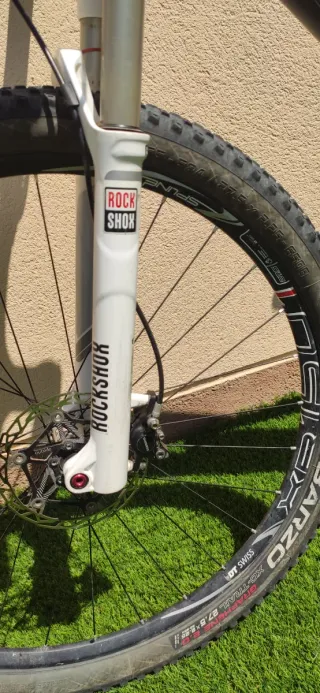 Bicicleta montaña MTB carbono materiales alta gama