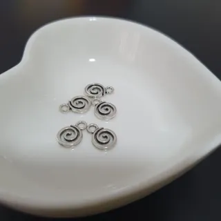 Abalorios Espiral Plata