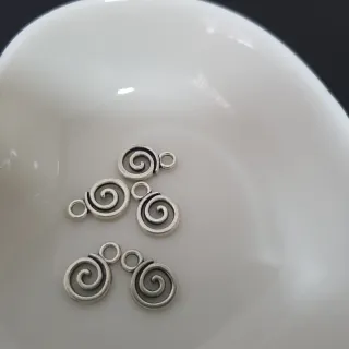 Abalorios Espiral Plata