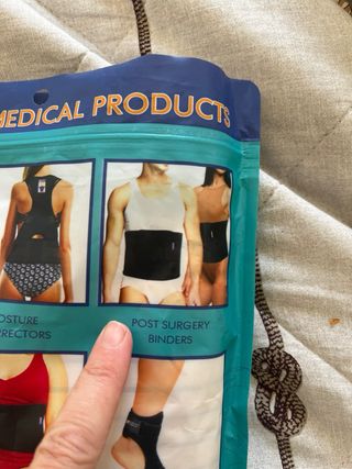 Faja cirujía abdominal y lumbar set de 2