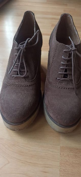 zapatos tacon piel