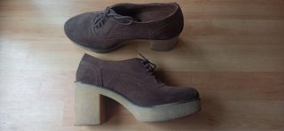 zapatos tacon piel
