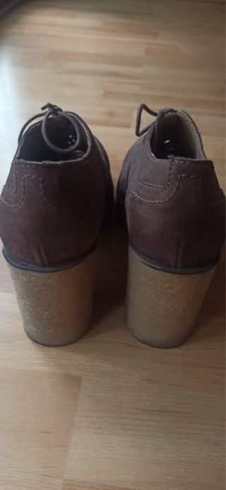 zapatos tacon piel