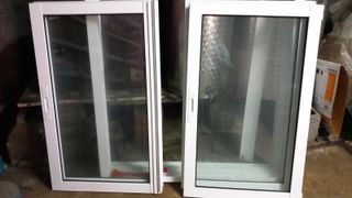 2 Ventanas Aluminio 125x105
