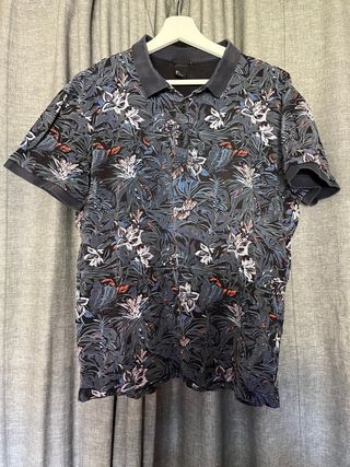 Polo H&M Estampado Floral Talla M