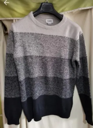 Maglione uomo Pull&Bear grigio/nero M