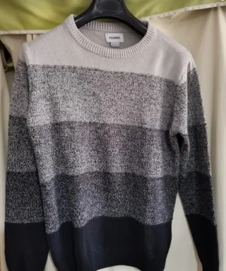 Maglione uomo Pull&Bear grigio/nero M