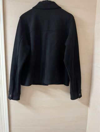 Chaqueta efecto ante Zara Negra