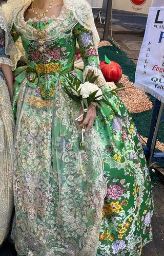Traje Fallera Verde Talla 38
