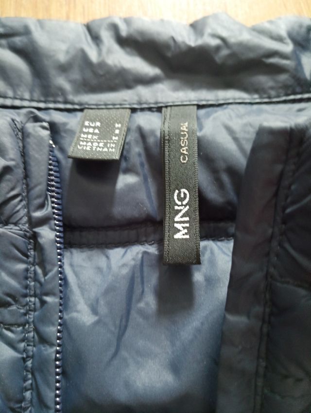 Plumífero mujer Mango negro