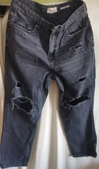 Jeans uomo Pull&Bear grigi strappati