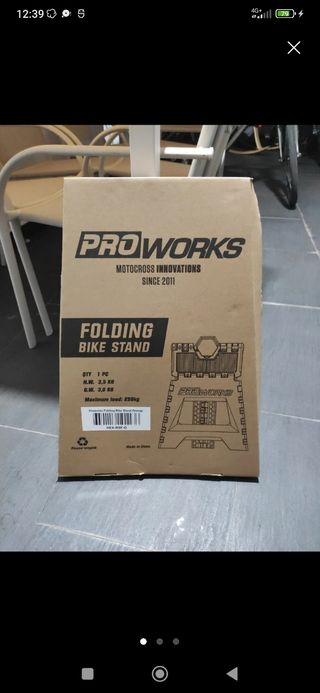 Caballete Plegable ProWorks Motocross Naranja