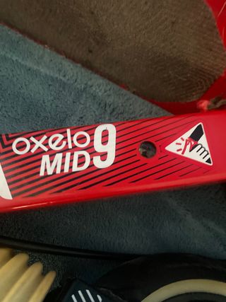 Monopatín Oxelo MID 6 rojo