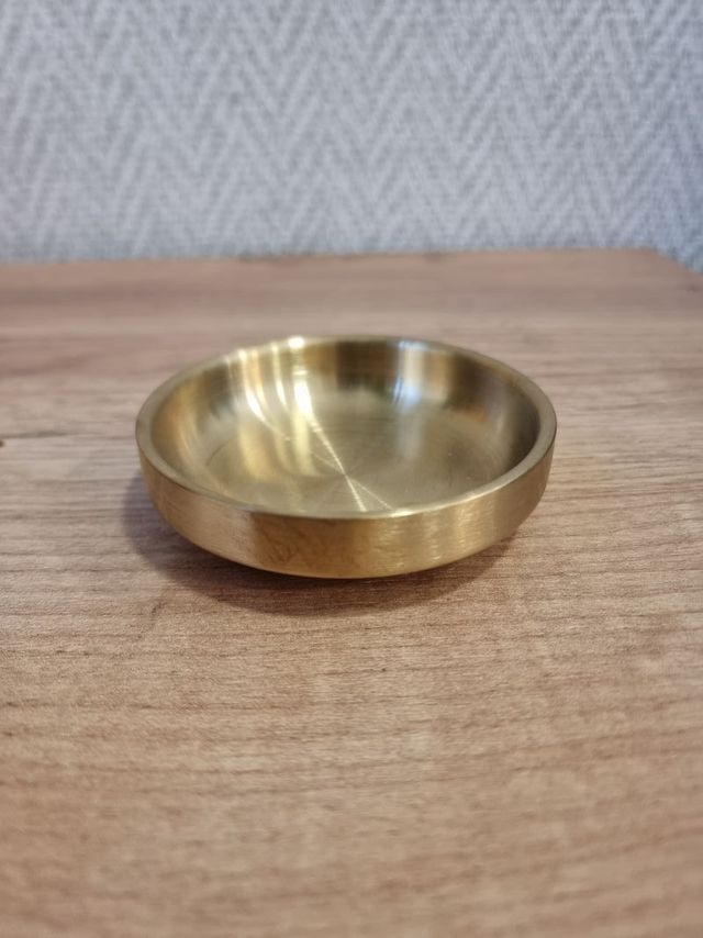 Portavelas para Velón Dorado Inoxidable – 9 cm