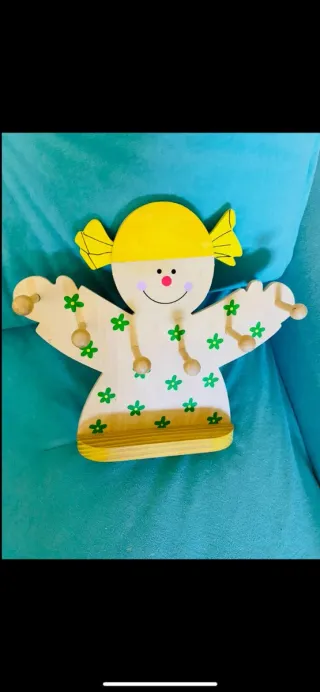 Appendi Cose Clown Legno