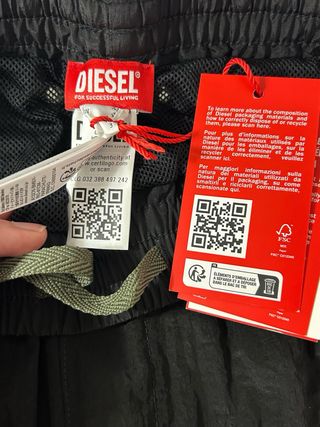Bañador Diesel Negro Talla M Nuevo