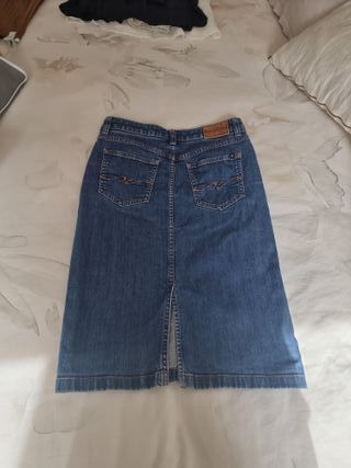 Falda midi vaquera Tommy Hilfiger