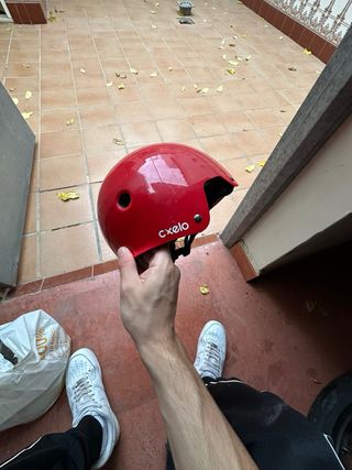 Casco Oxelo Rojo