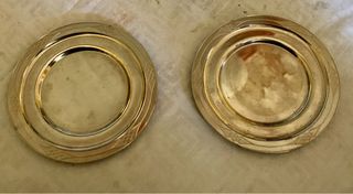 coppia Sottobicchieri Argento 800