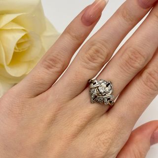 Anillo de oro 18kt con diamantes