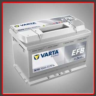 BATERIA COCHE VARTA N70 EFB 70AH 760A STAR-STOP