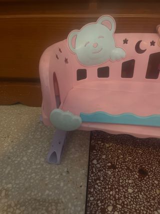 Cuna Nenuco Rosa con Osito y Estrella