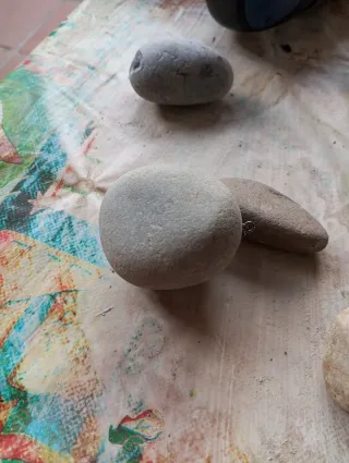 Plomos naturales para pesca.