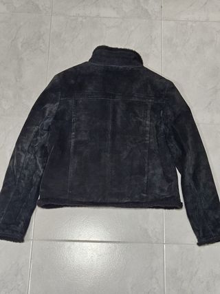 Chaqueta Piel Mujer Negra